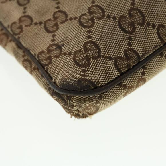 GUCCI GG Canvas Web Sherry Line Shoulder Bag Beige Green Red 141863 Auth ki2891 - Picture 16 of 16